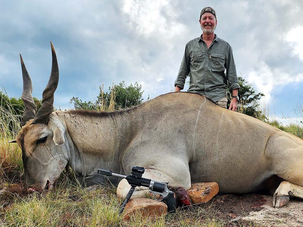A one-ton eland makes the big wheel gun look small.